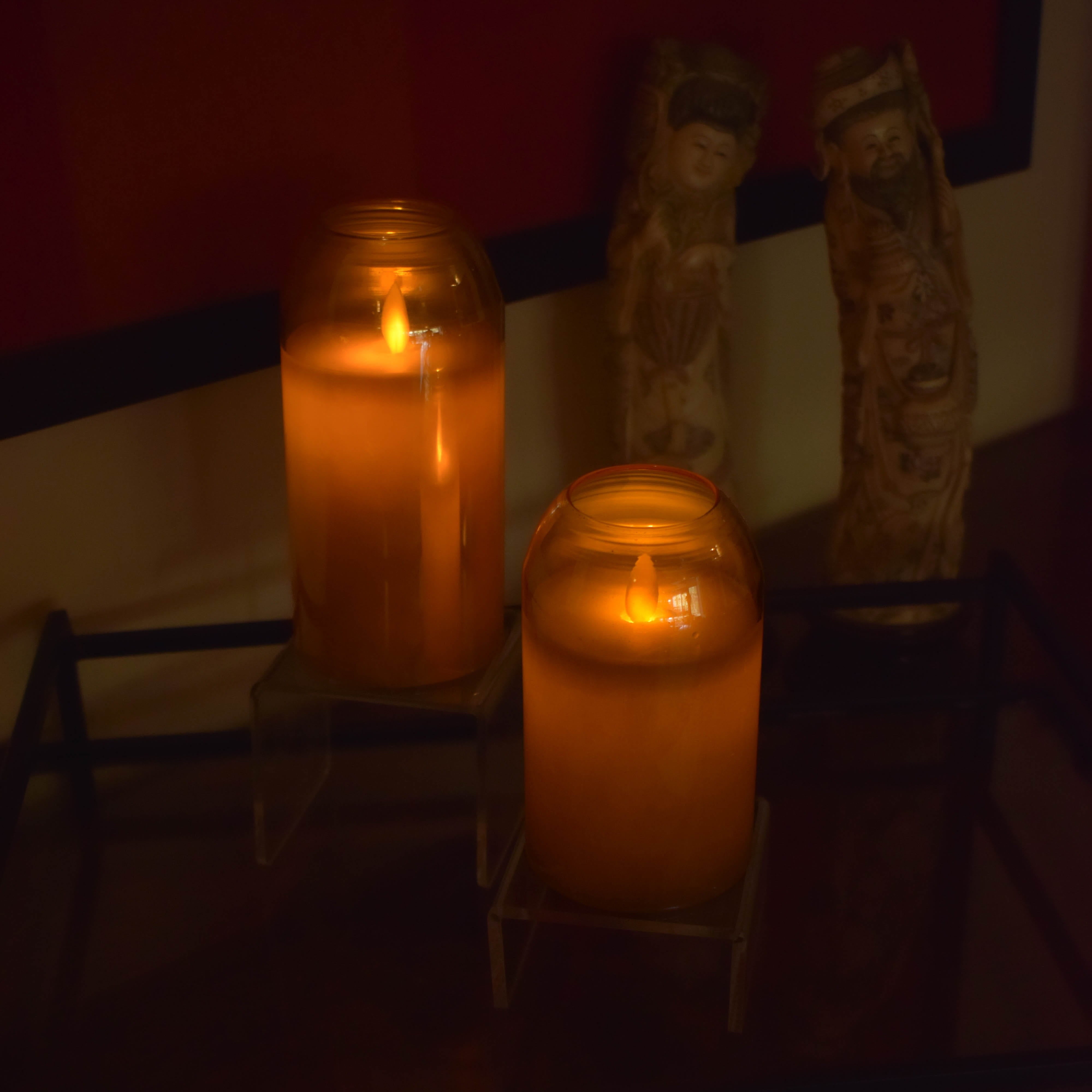 Dome Acrylic Glass LED Candle