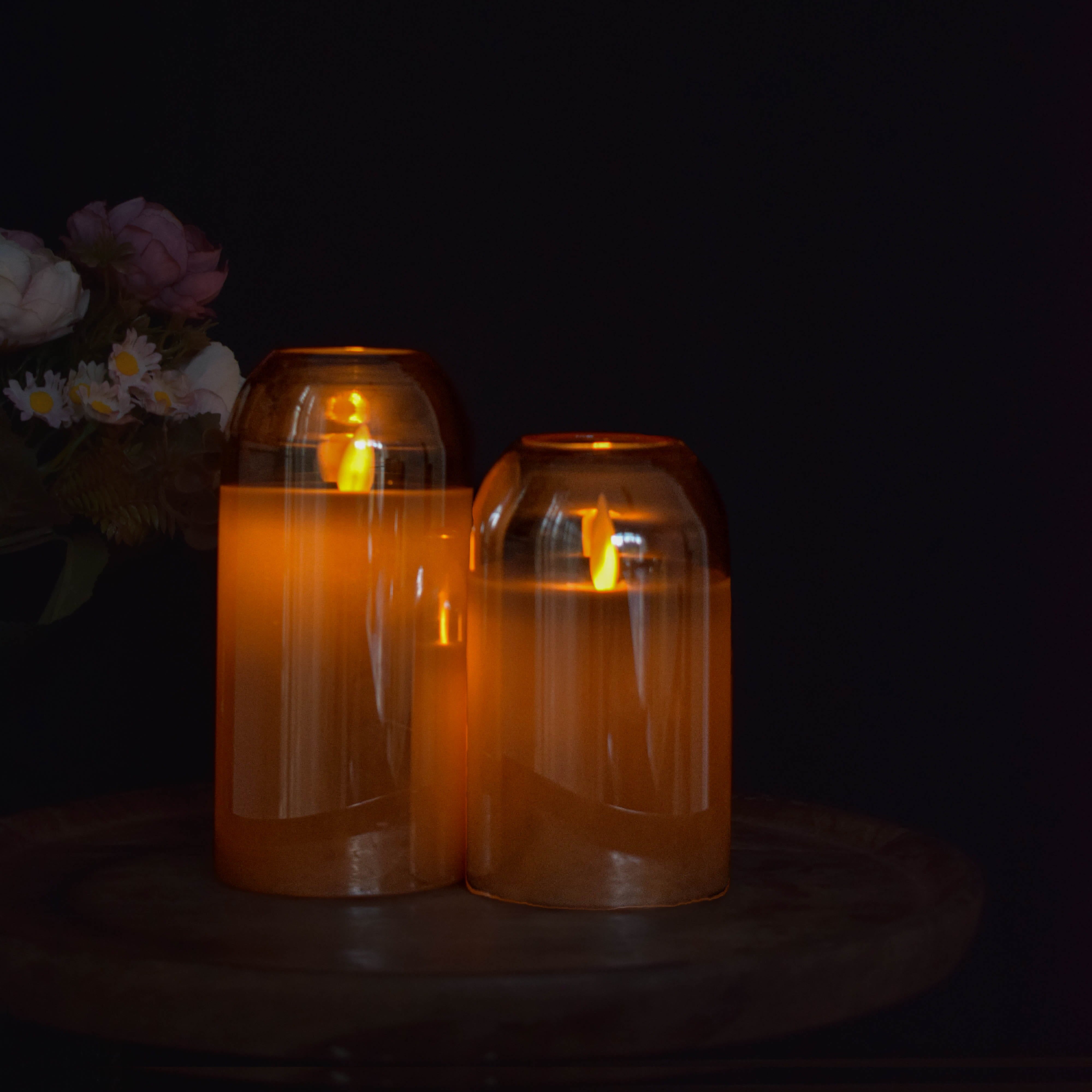 Dome Acrylic Glass LED Candle