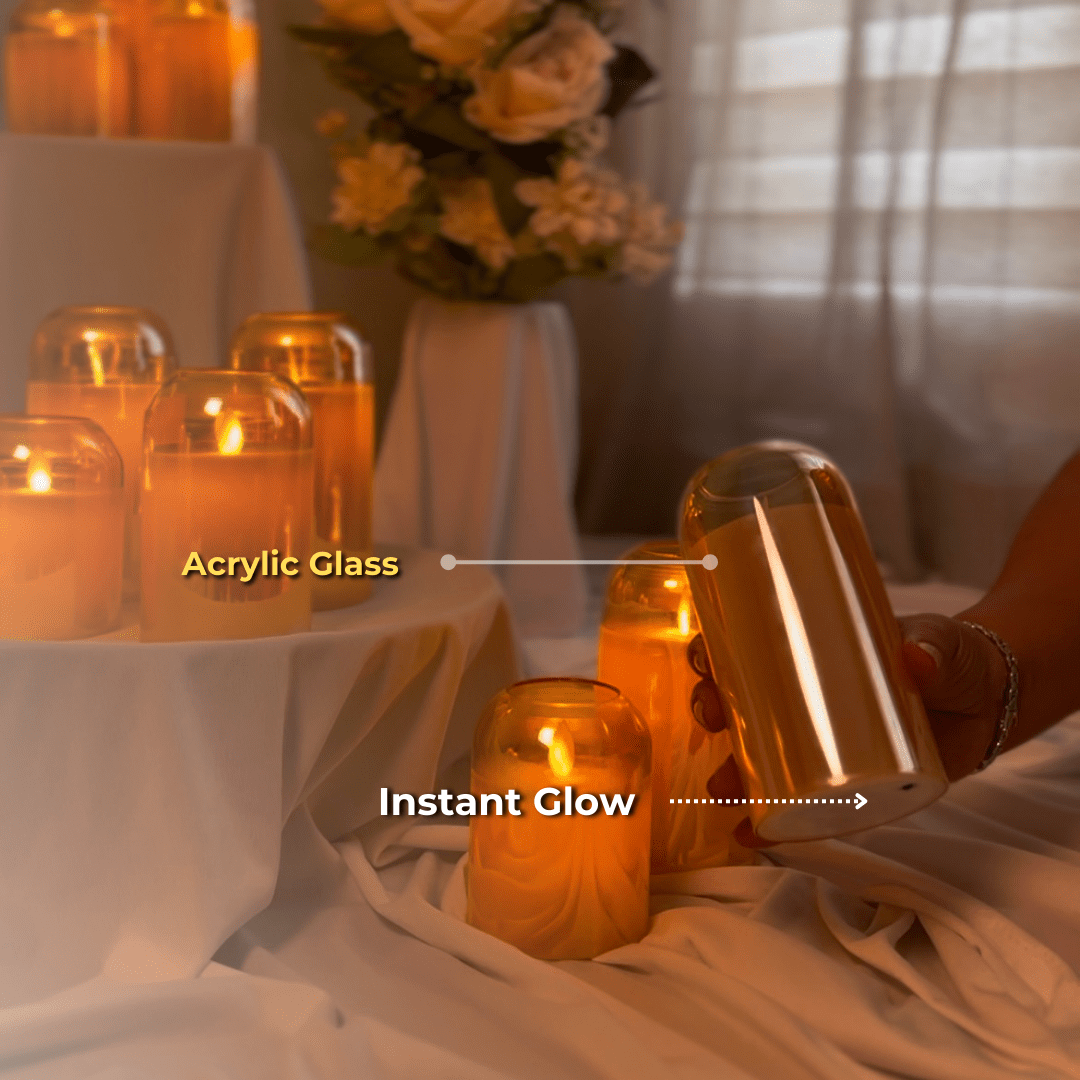 Dome Acrylic Glass LED Candle