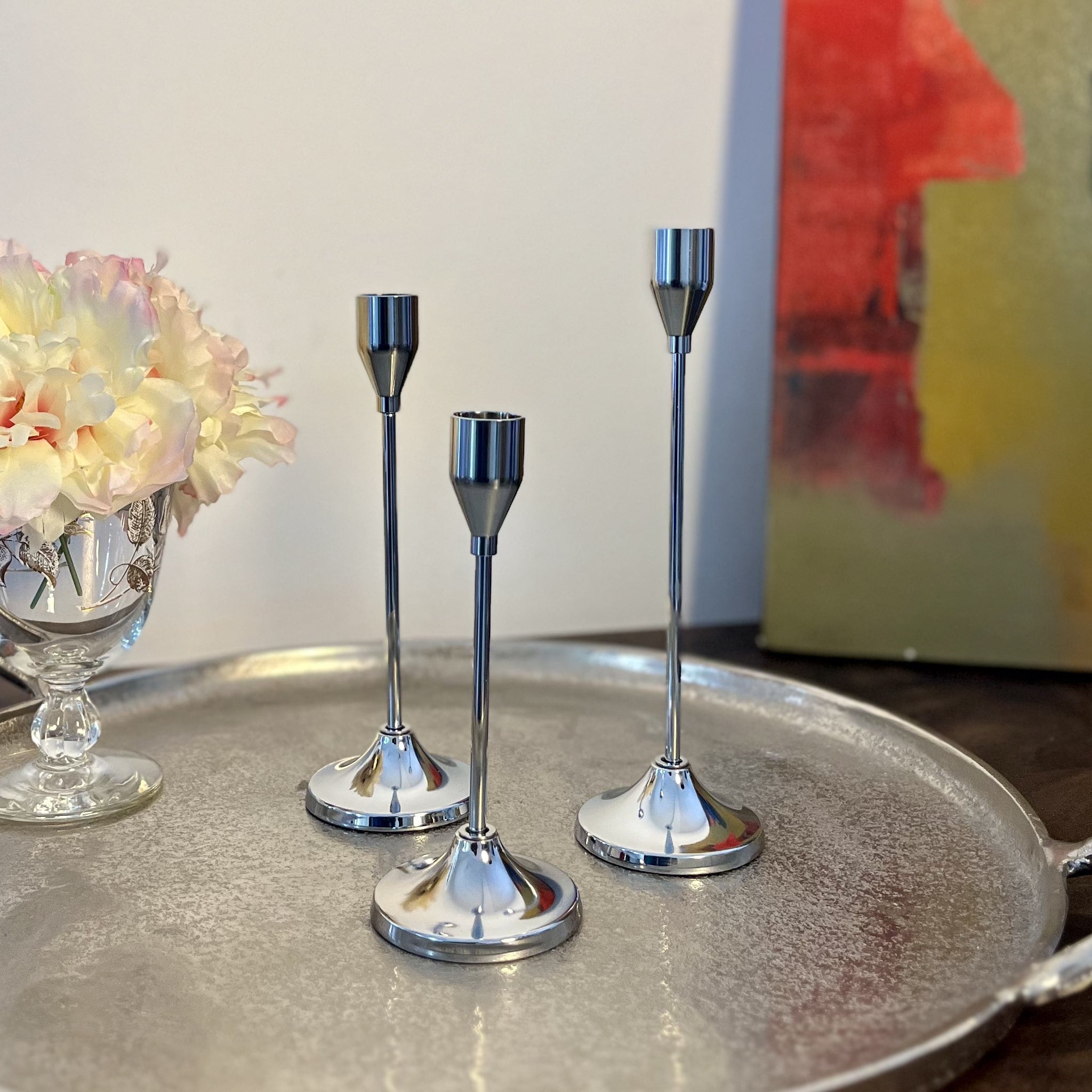 Metal Candle Holder Set of 3