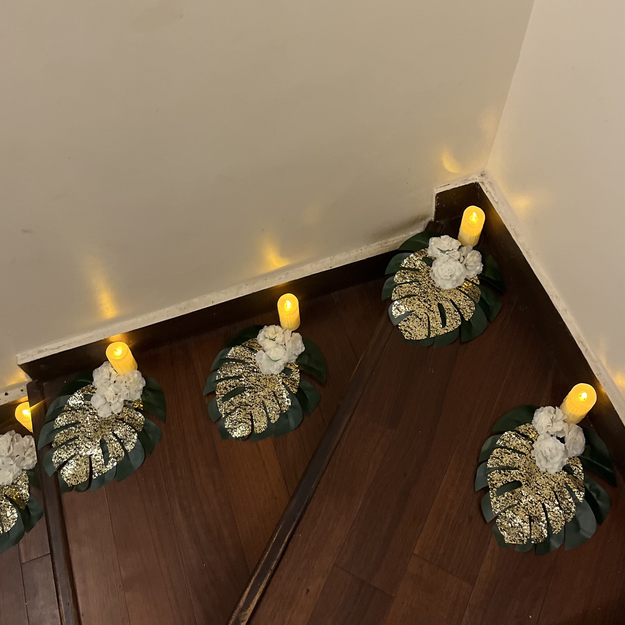 Inaya Monstera Candle Set