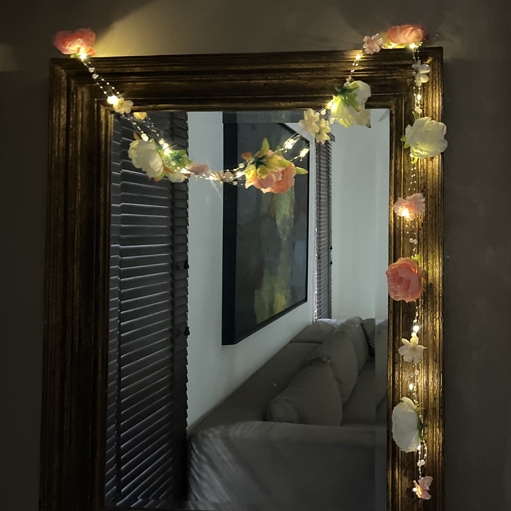 Floral Fairy Light Toran (Battery Operated) - 76inch Length