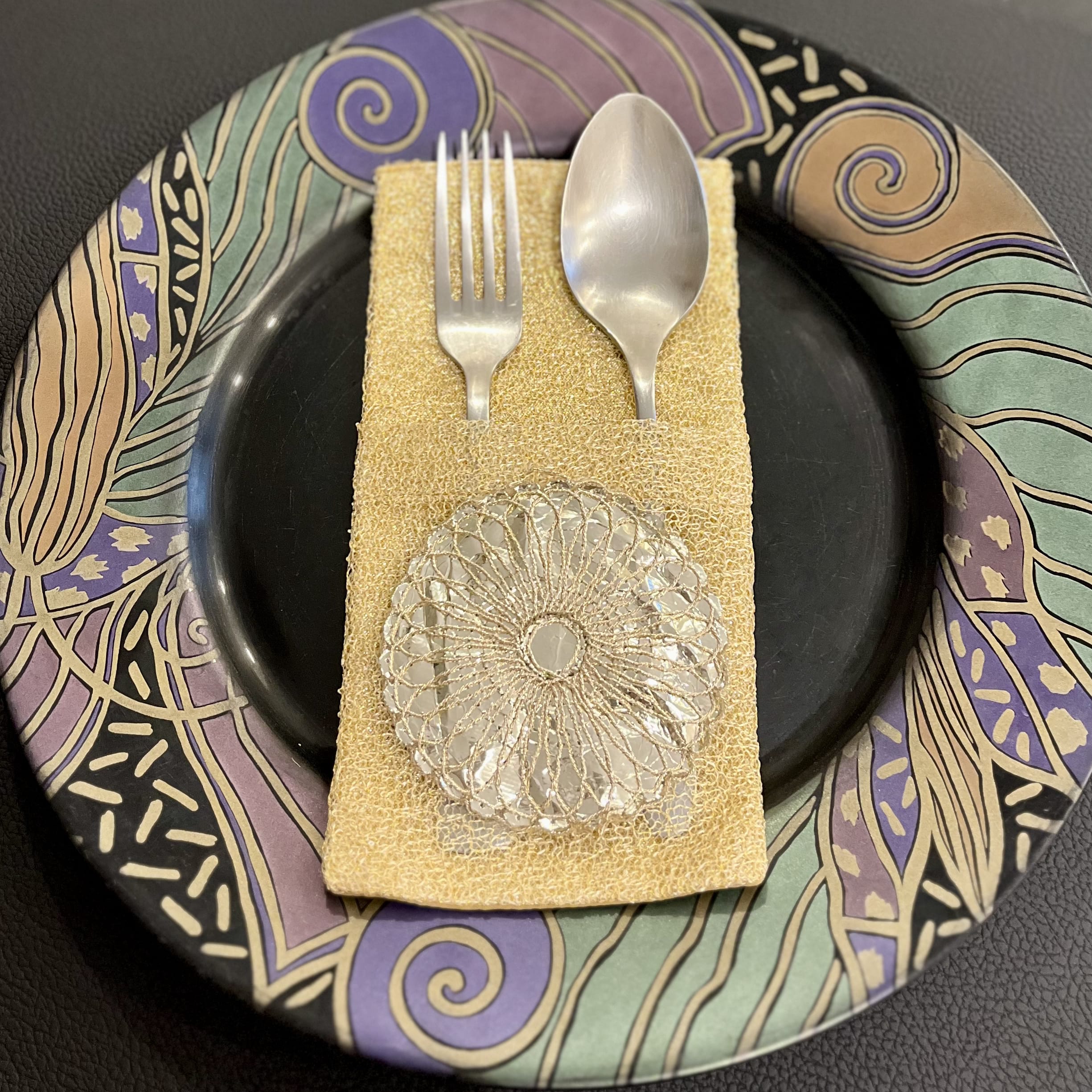 Gold Cutlery Pockets