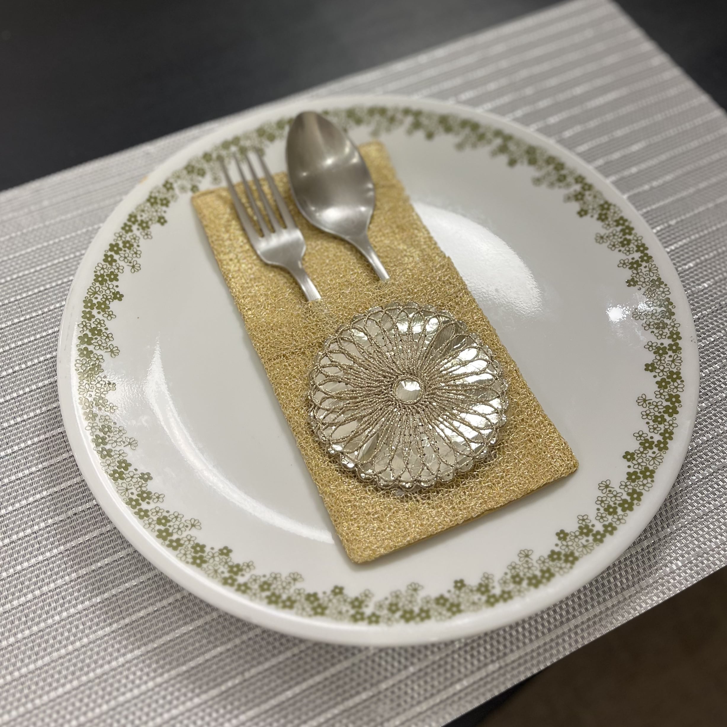 Gold Cutlery Pockets