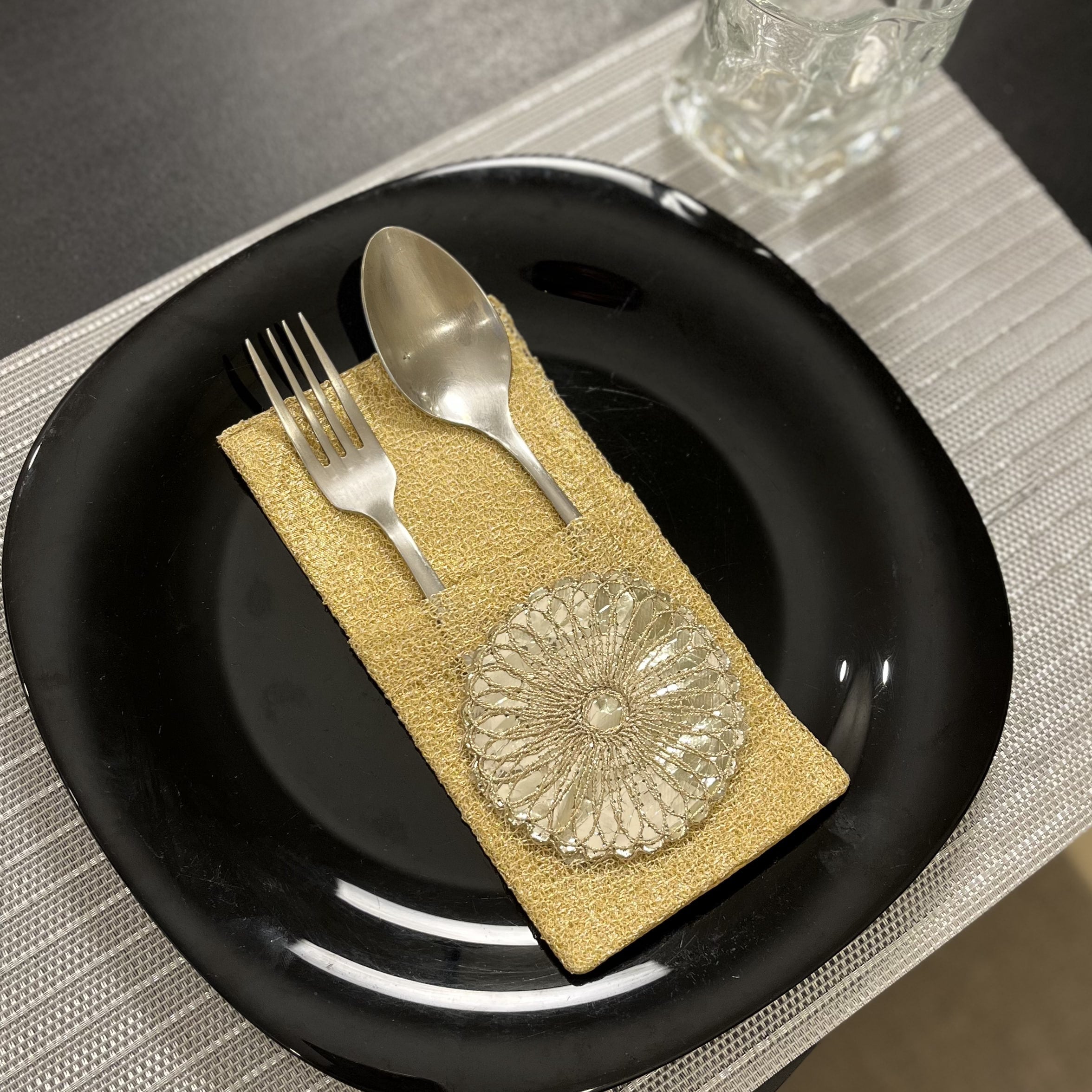 Gold Cutlery Pockets