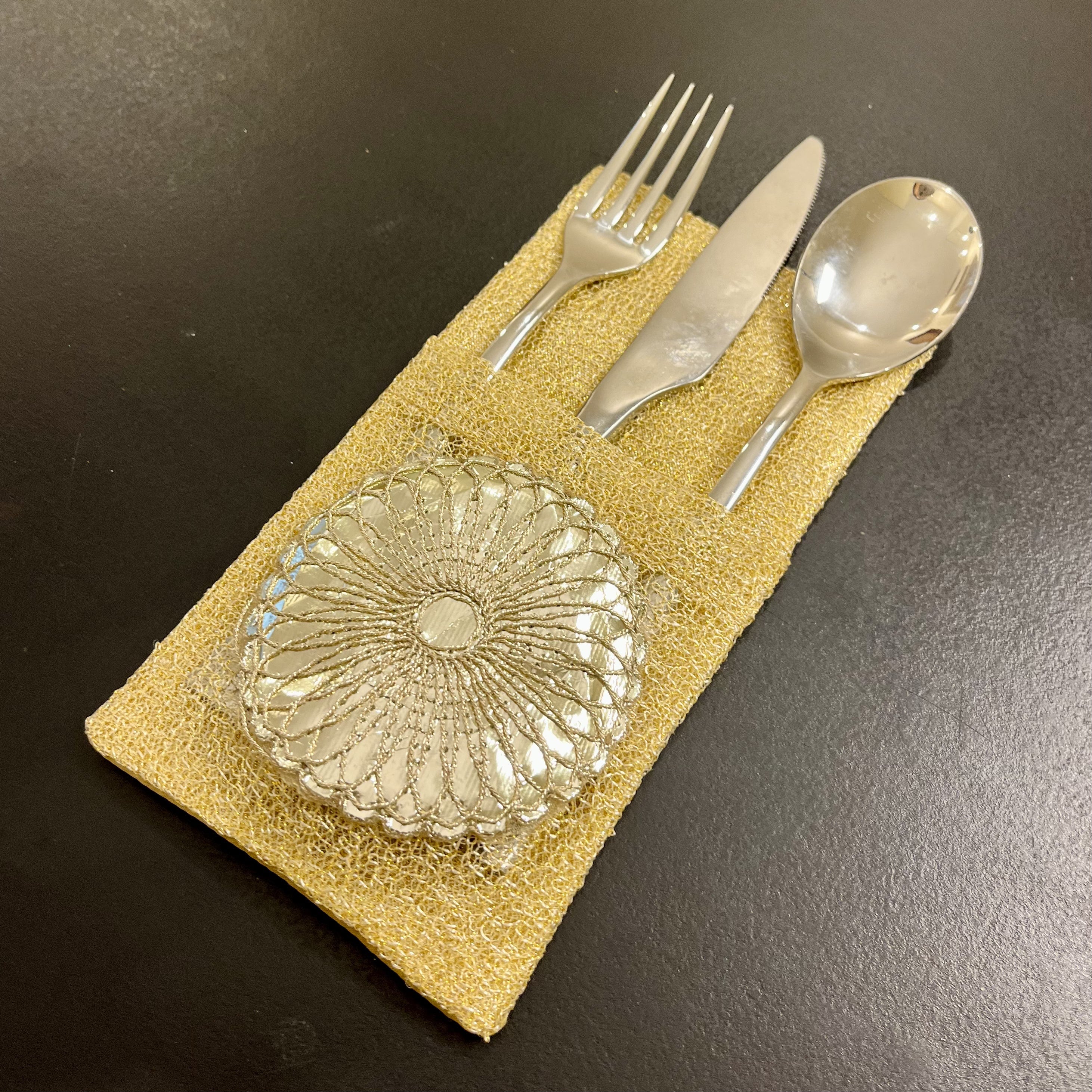 Gold Cutlery Pockets