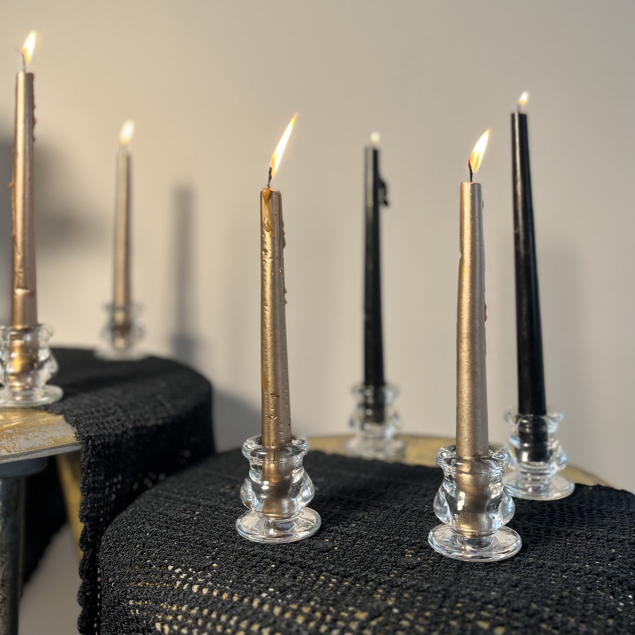 Round Glass Candle Holder