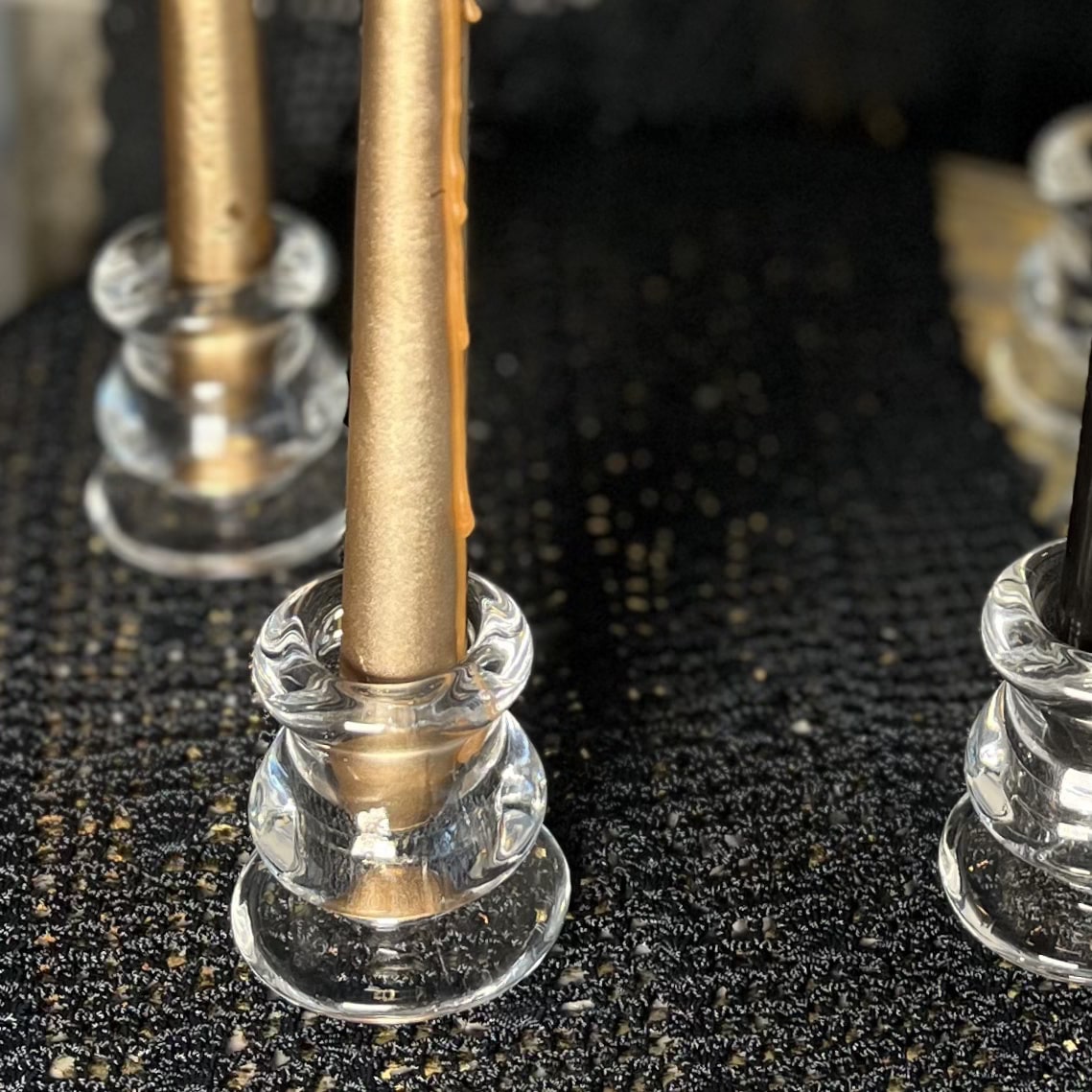 Round Glass Candle Holder