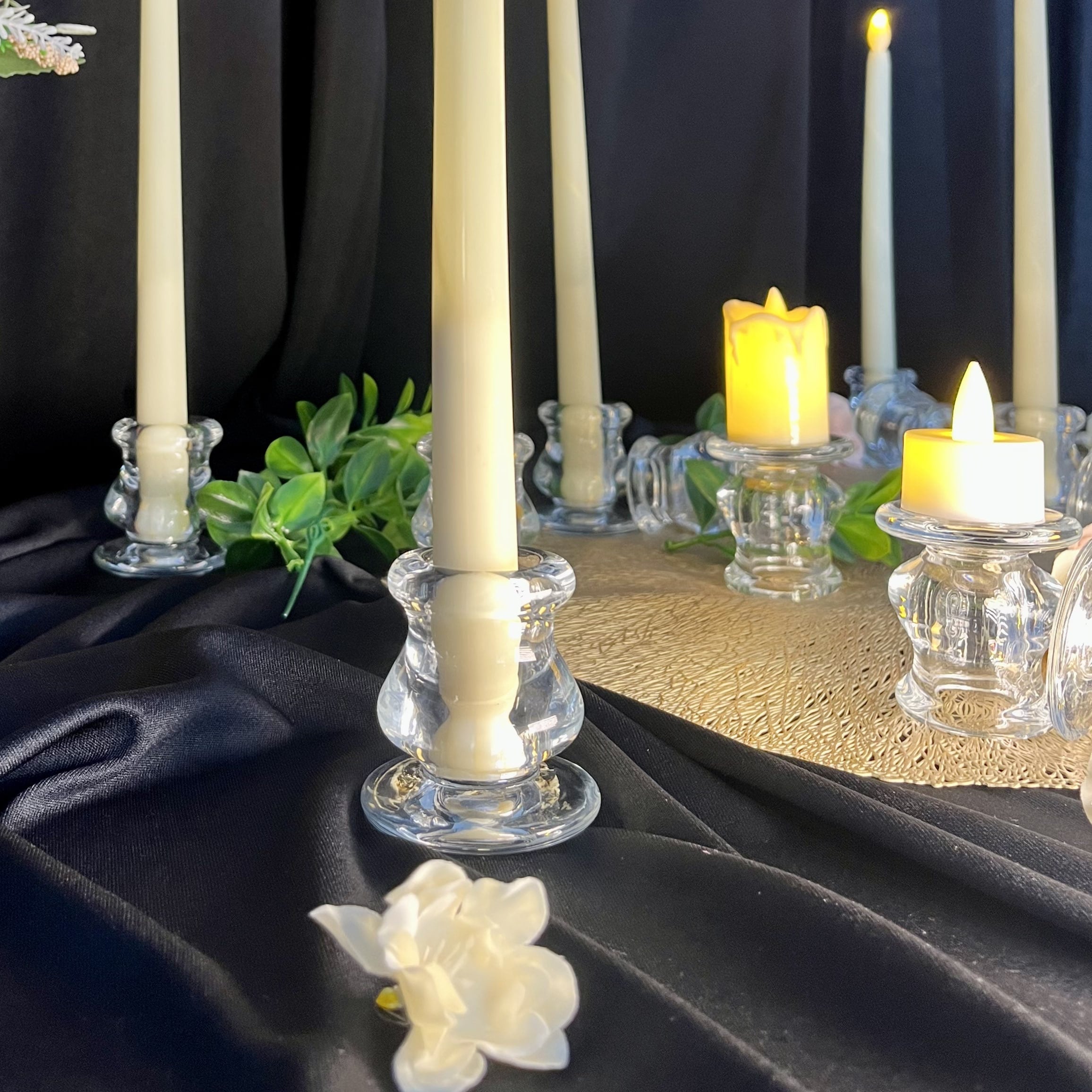 Round Glass Candle Holder