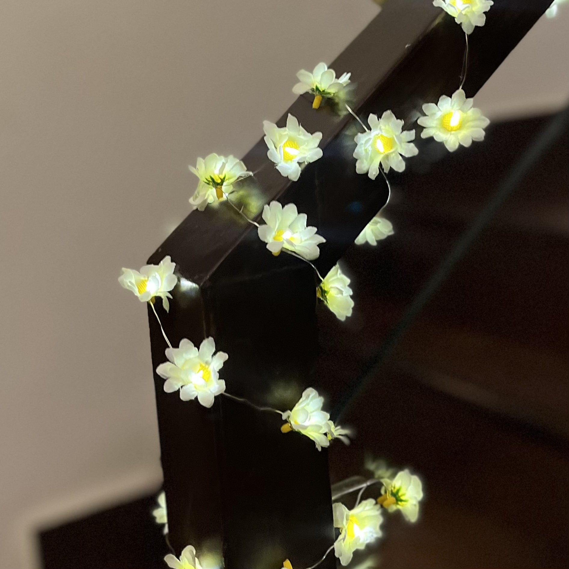 Flower Creeper with Fairy Lights (Battery Operated) - 42inch length