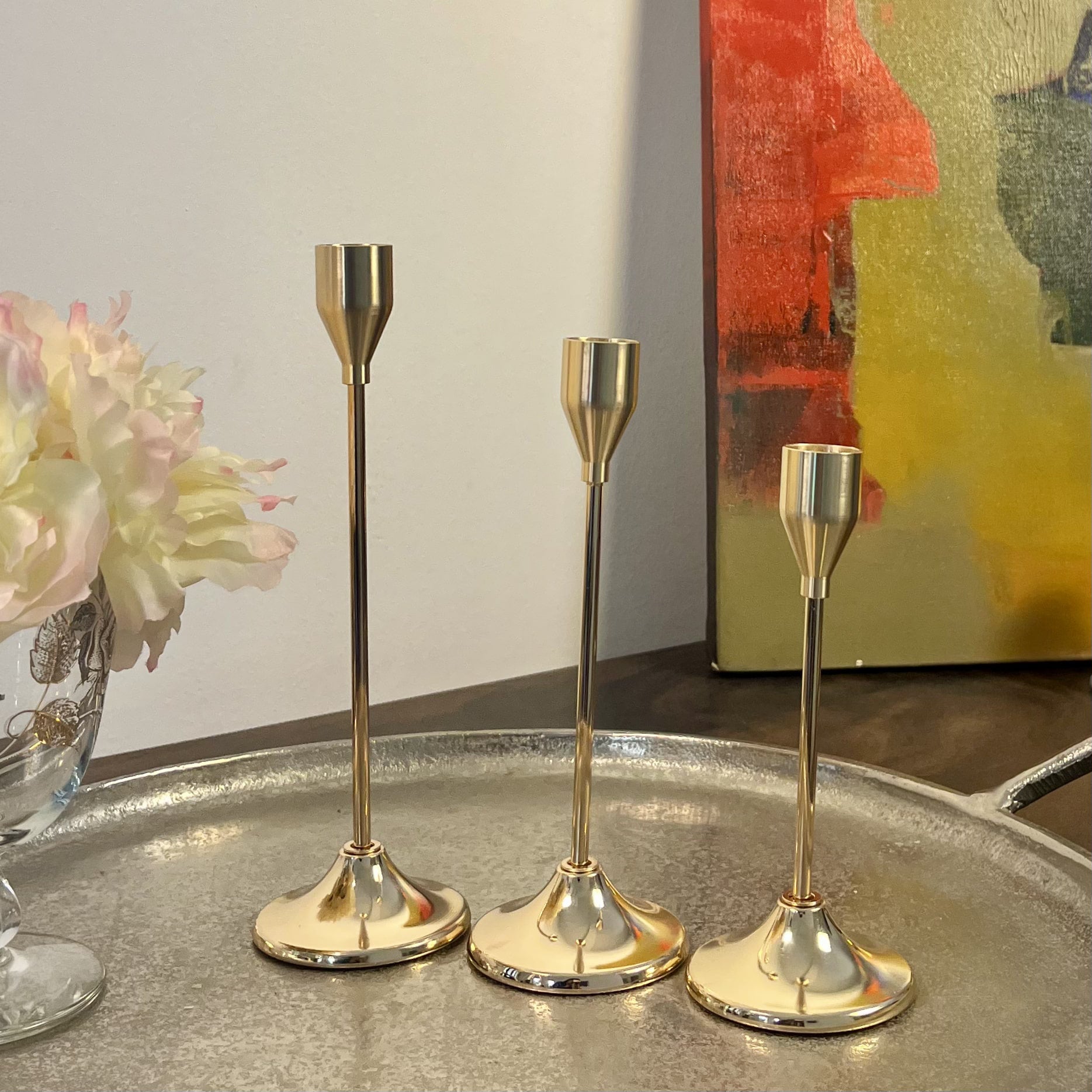 Metal Candle Holder Set of 3