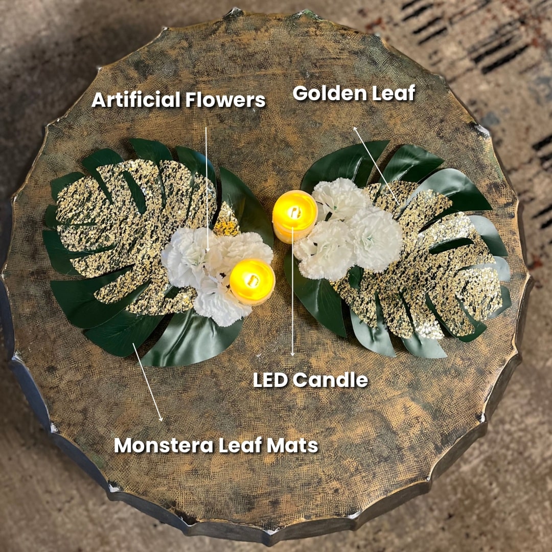 Inaya Monstera Candle Set