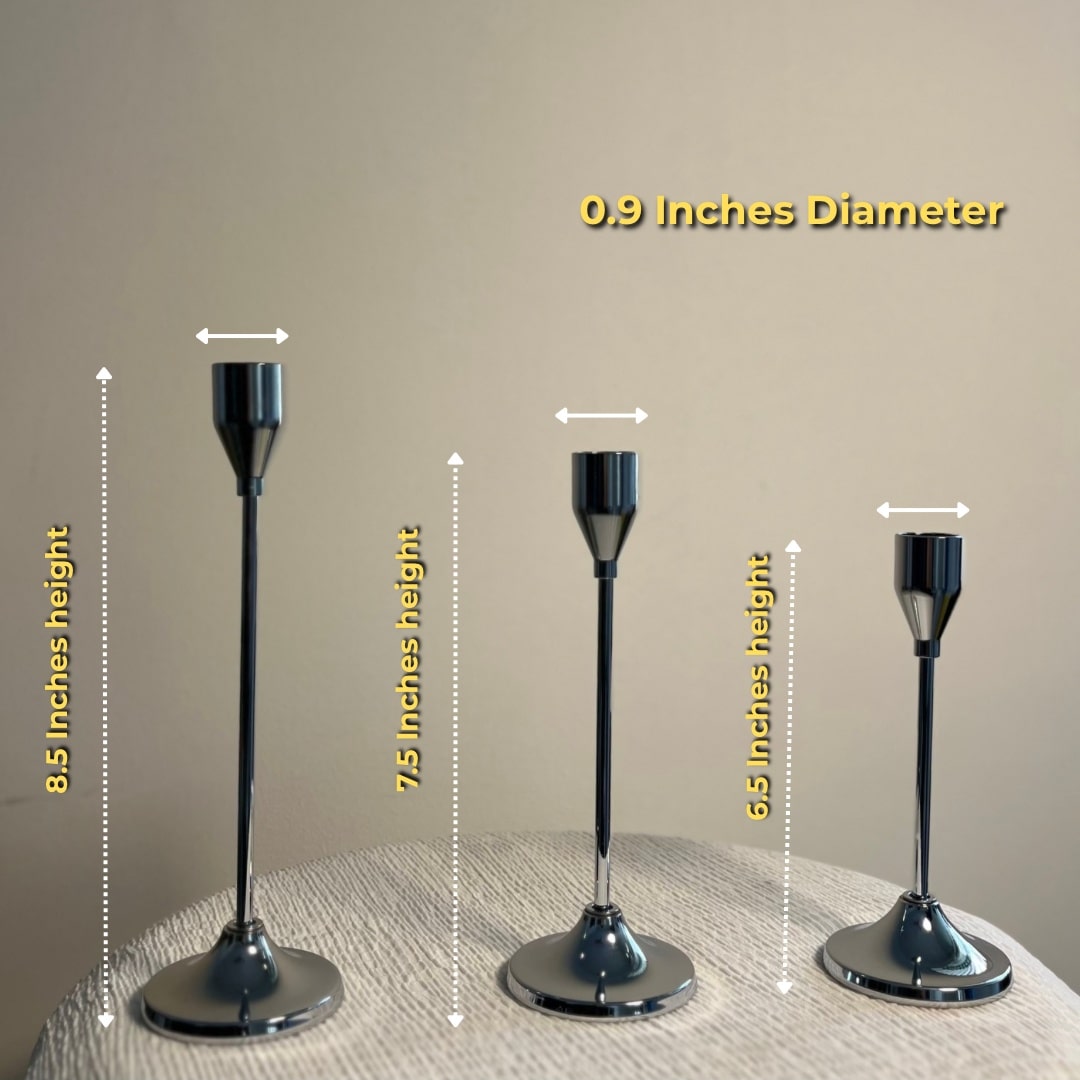 Metal Candle Holder Set of 3