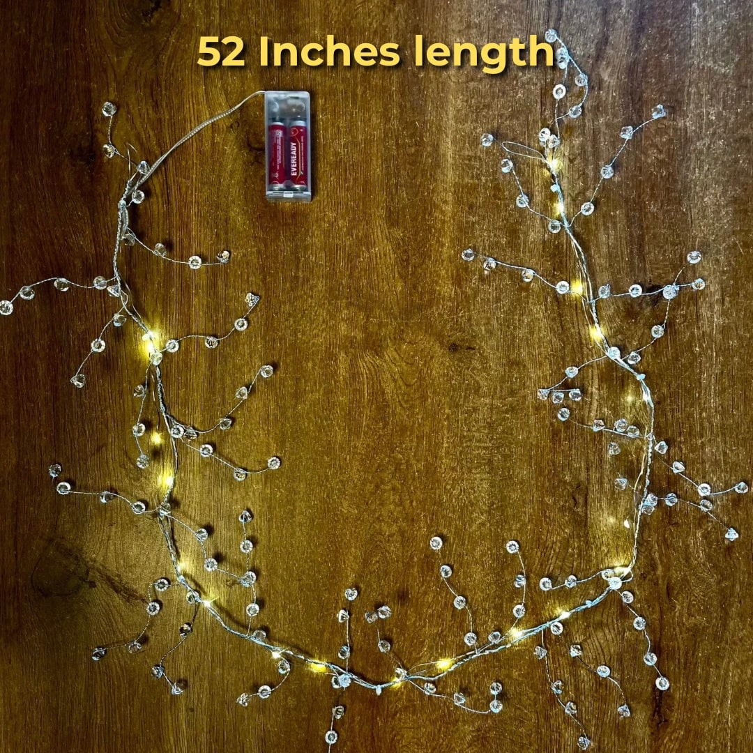 Crystal Fairy Light (Battery Operated) - 52inch Length