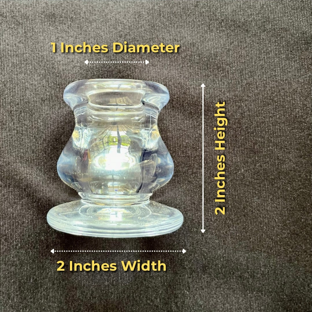 Round Glass Candle Holder