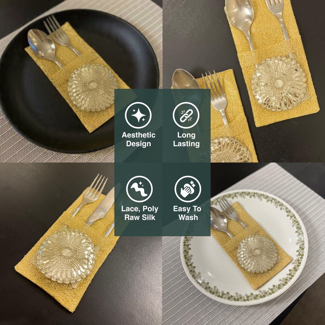 Gold Cutlery Pockets