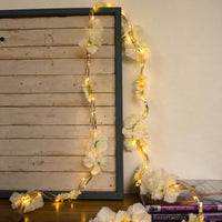 Shimmer Fairy Light (Battery Operated) with Artificial Flowers - 75inch Length