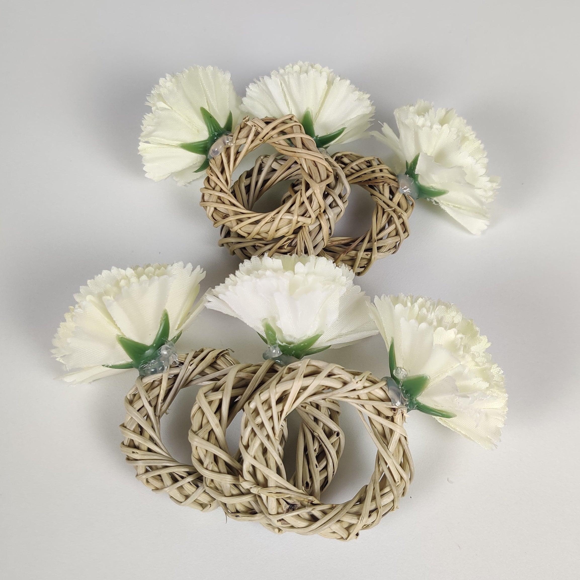 Cane Napkin Ring - Floral Art by Nandini (A unit of R S creations and designs)