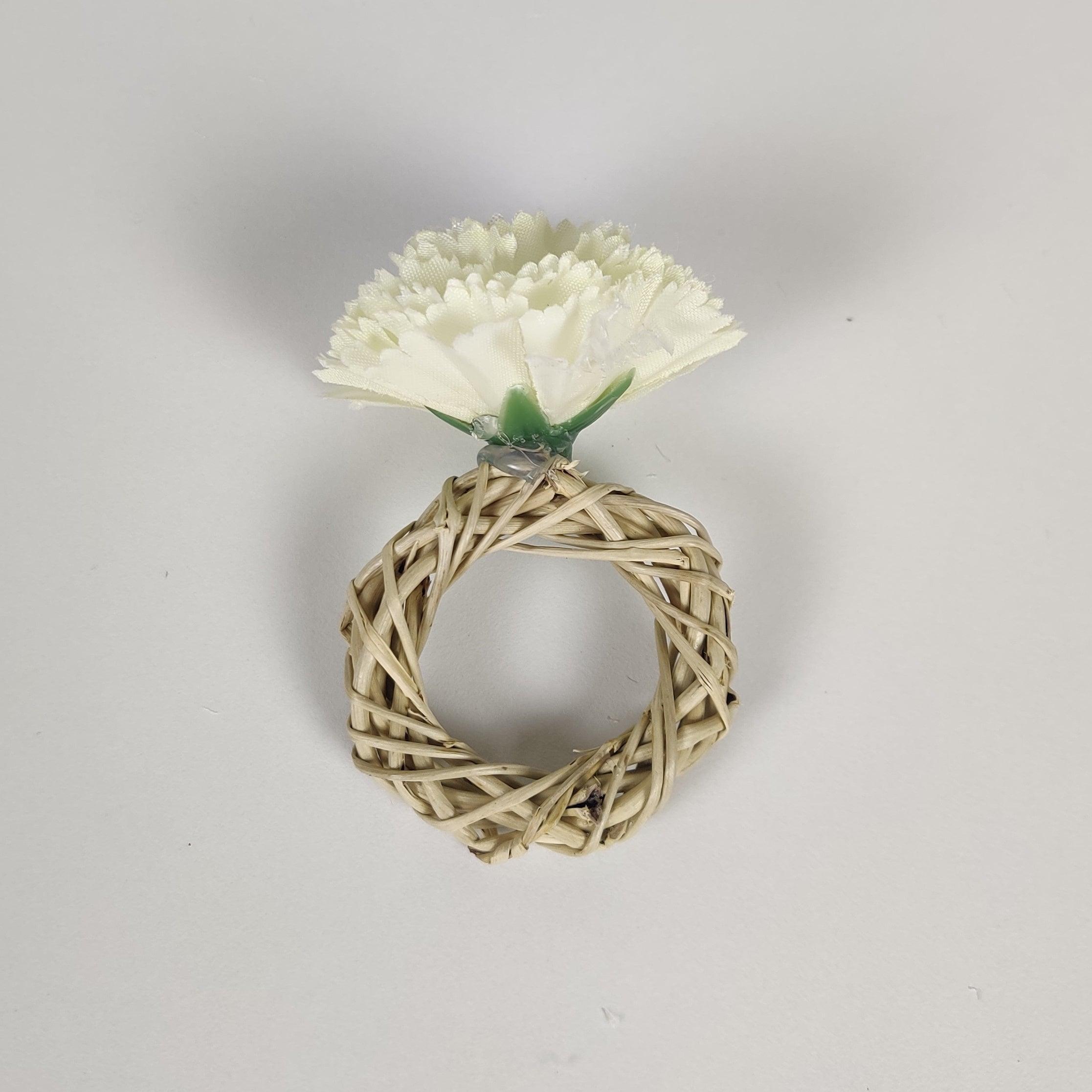 Cane Napkin Ring - Floral Art by Nandini (A unit of R S creations and designs)
