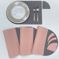 Double Sided Leather Table Mat & Coaster Set