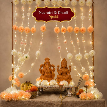 Floral Fairy Light - Diwali Decor (72inch length, battery operated)