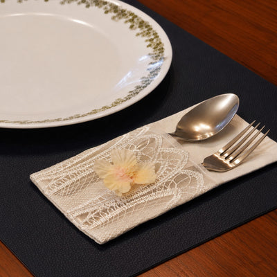 Lace Cutlery Pockets
