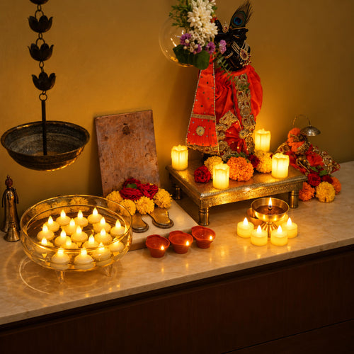 LED Festive Decor Lights Pack (6 pieces each of 4 varieties)