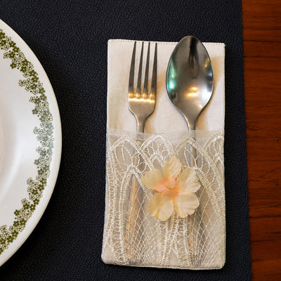 Lace Cutlery Pockets