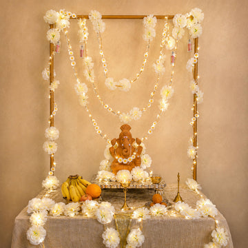 Shimmer Fairy Light - Ganesh Chaturthi Mandap Decor (75inch length) - Battery Operated