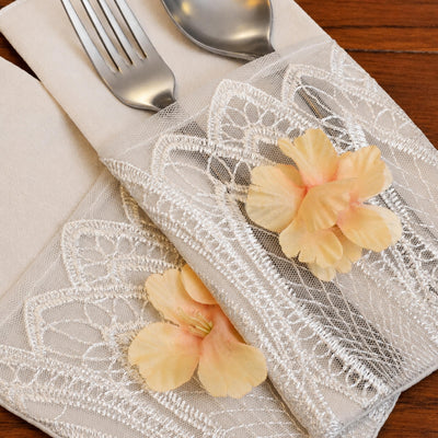 Lace Cutlery Pockets