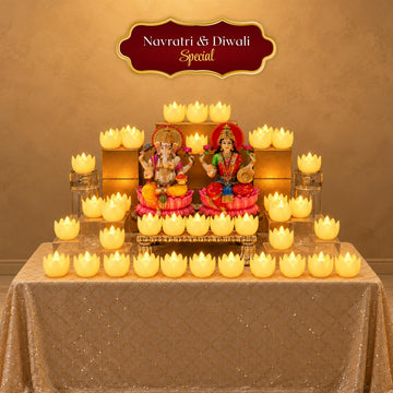 Lotus LED Candle - Diwali Decor