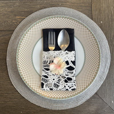 Lace Cutlery Pockets
