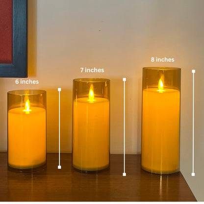 Auro Acrylic Glass LED Candle