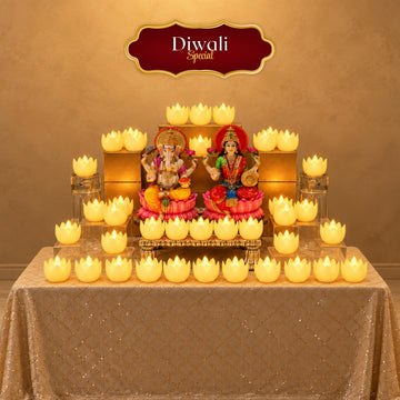Lotus LED Candle - Diwali Decor