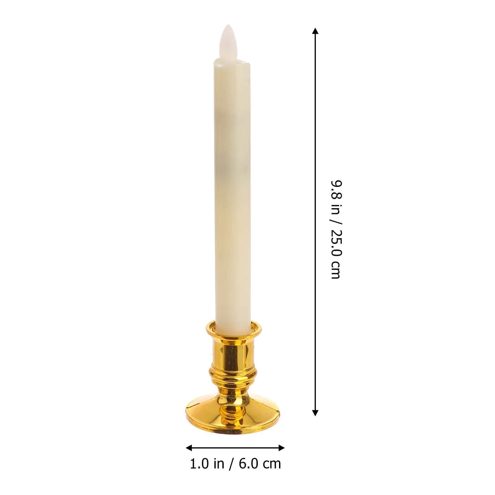 LED Taper Candles With Stand