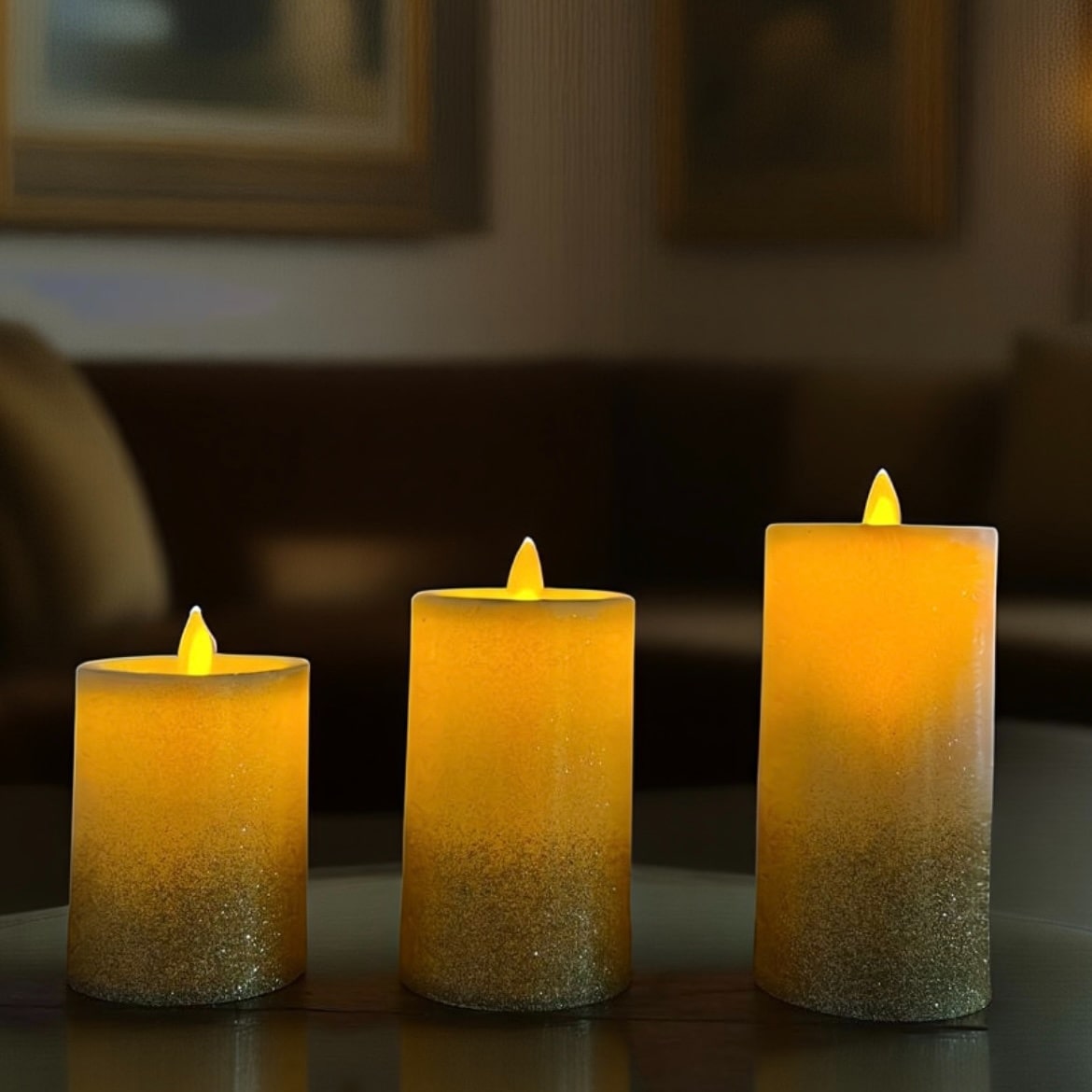 Glitter LED Candle