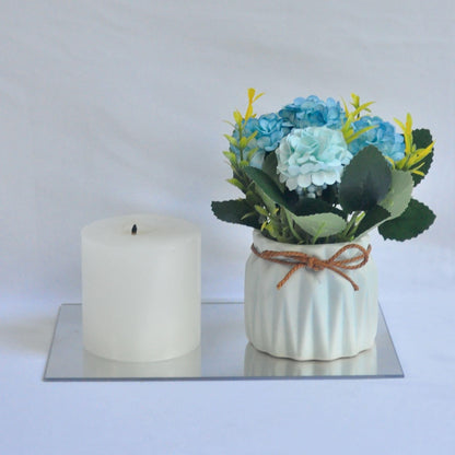 Iris & Candle Set - Floral Art by Nandini (A unit of R S creations and designs)