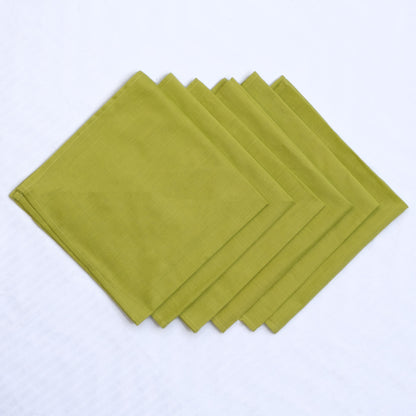 Green Dinner Napkins - Floral Art by Nandini (A unit of R S creations and designs)