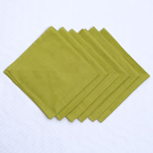 Green Dinner Napkins - Floral Art by Nandini (A unit of R S creations and designs)