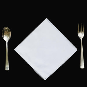 White Dinner Napkin - Floral Art by Nandini (A unit of R S creations and designs)