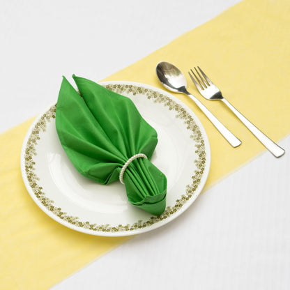 Dark Green Dinner Napkins - Floral Art by Nandini (A unit of R S creations and designs)