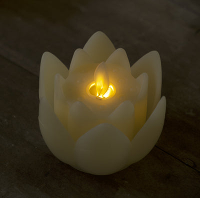 Vastu Lotus LED Candle - Flameless Puja Diya