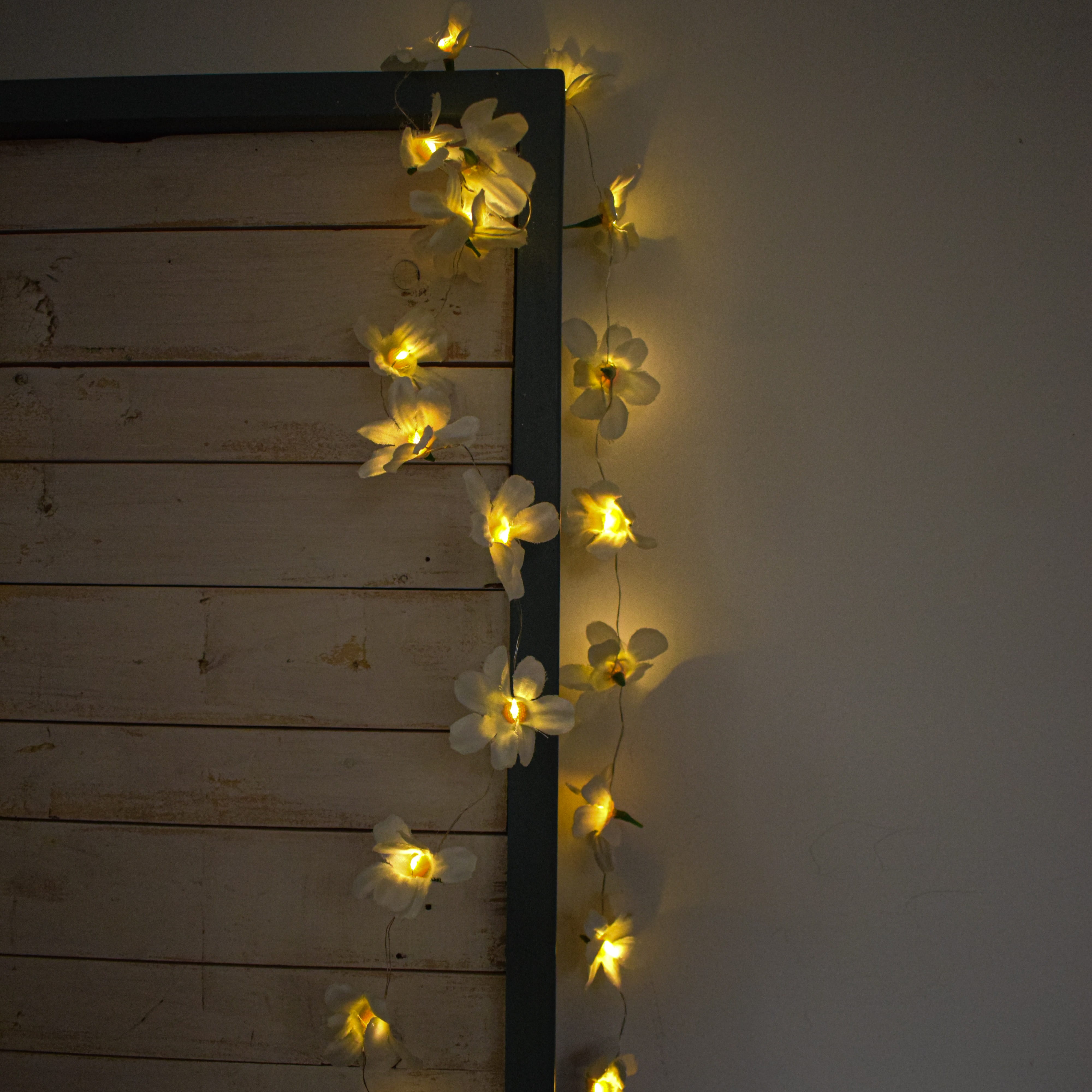 Flower Creeper with Fairy Lights (Battery Operated) - 42inch length