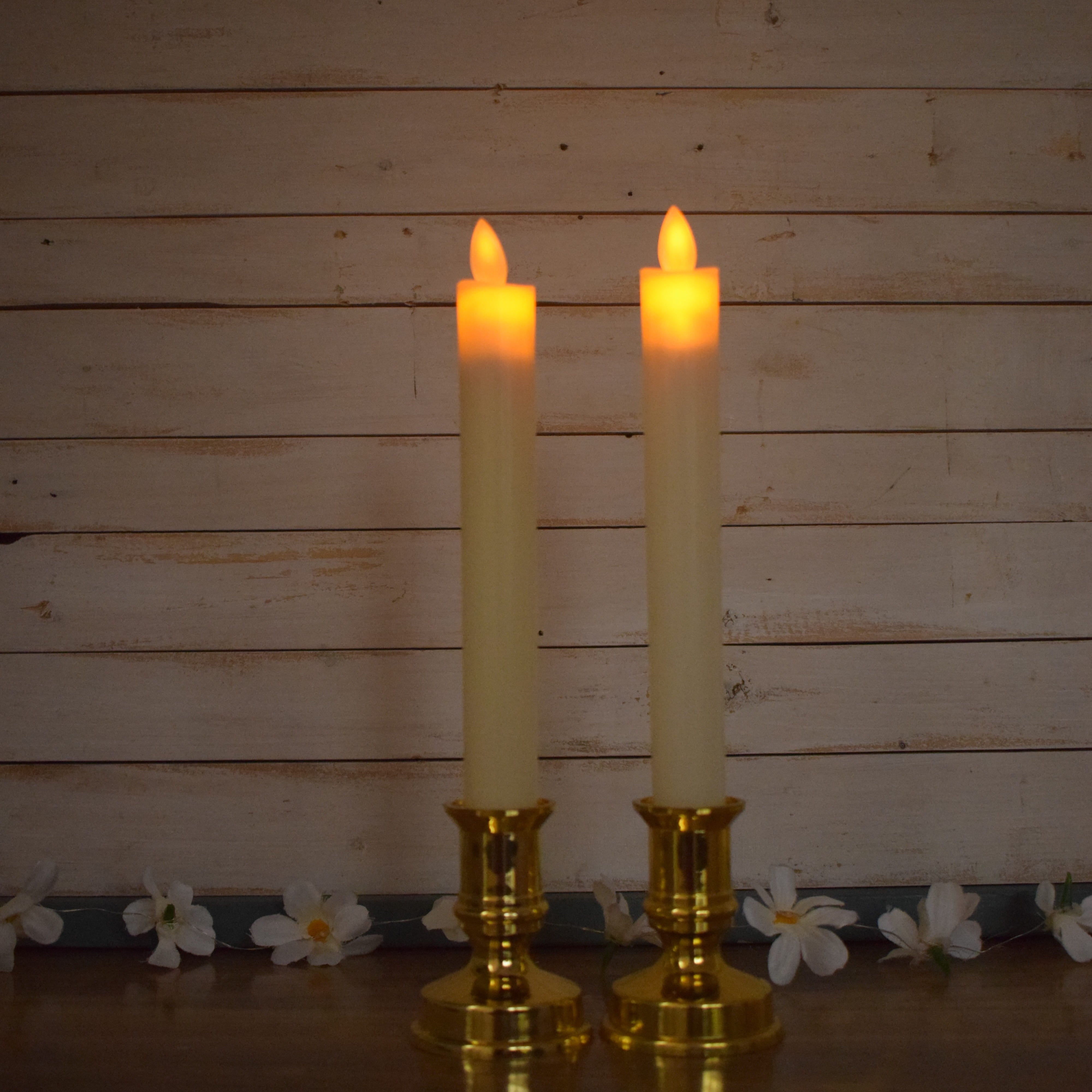 LED Taper Candles With Stand