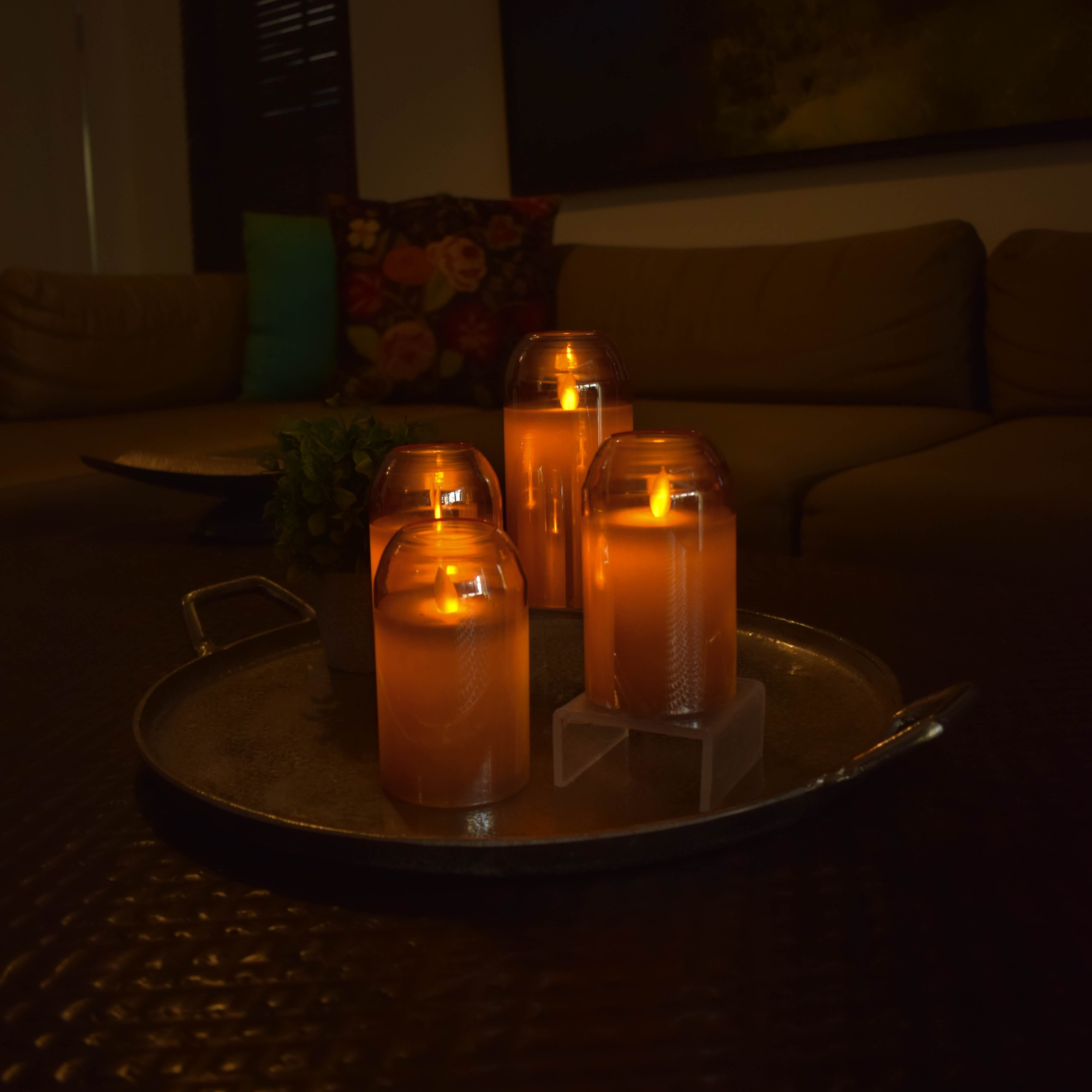 Dome Acrylic Glass LED Candle