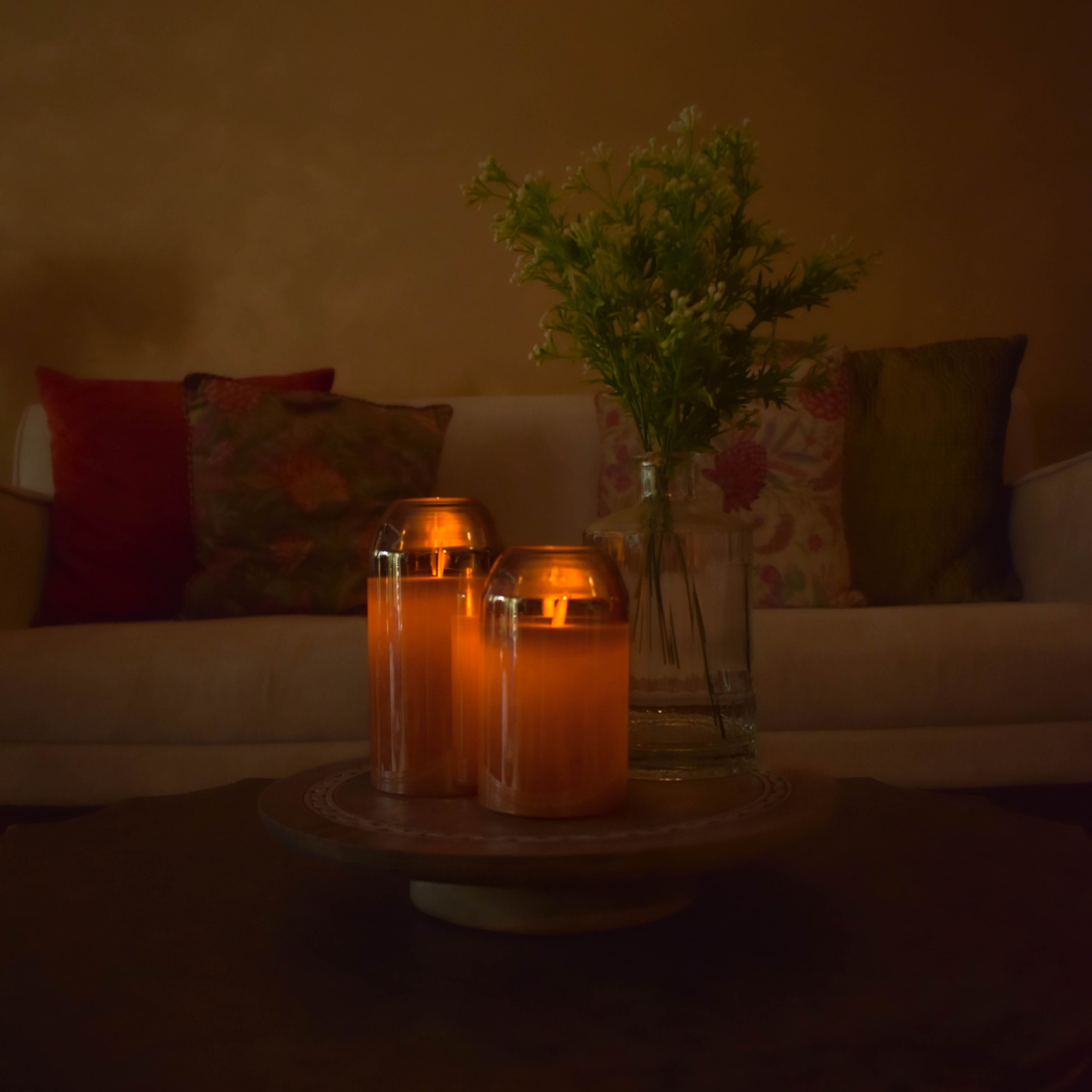 Dome Acrylic Glass LED Candle