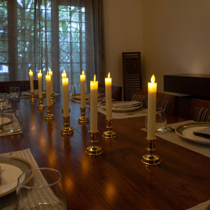 LED Taper Candles With Stand