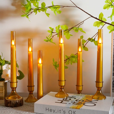 Yoro LED Candles Set of 6 with Stand and Remote