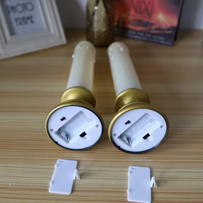 LED Pillar Candles With Stand