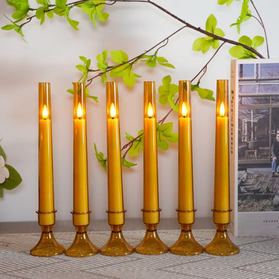 Yoro LED Candles Set of 6 with Stand and Remote